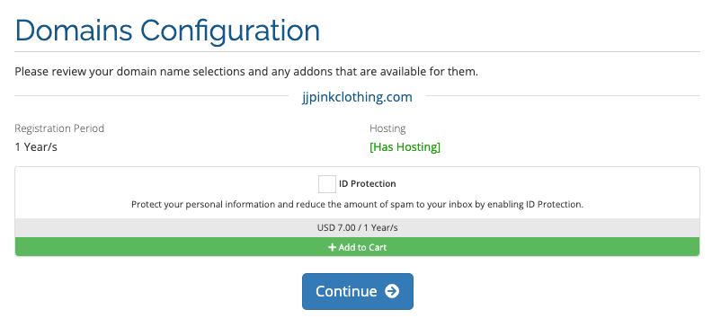 casbay domain configuration in purchasing